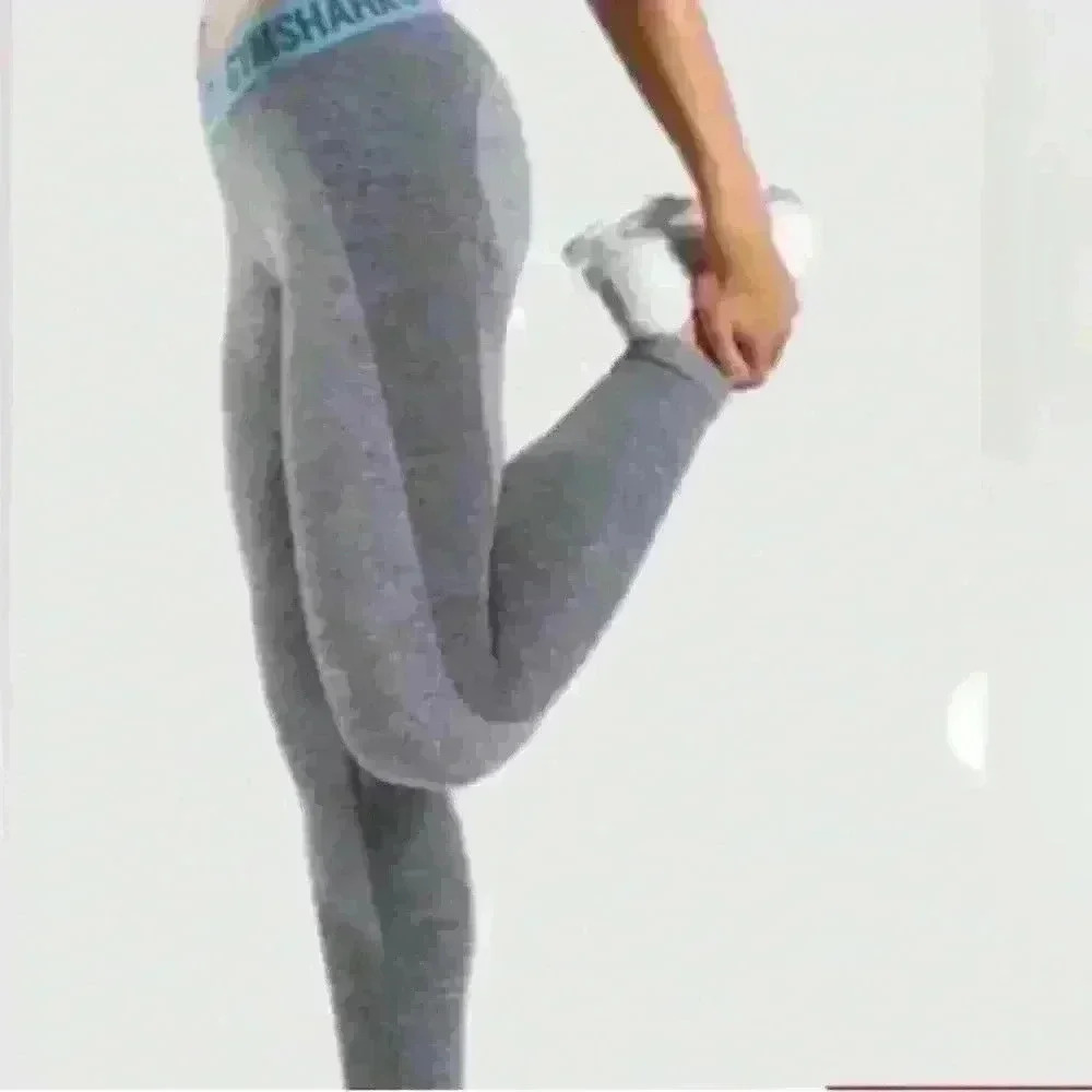 Gymshark Women's Flex Low Rise Leggings 30" Shaded Gray Teal